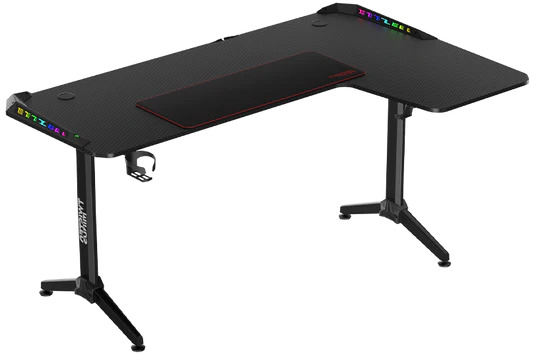 TWISTED Minds L Şekilli RGB Sağ Oyuncu Masası Siyah TM-Y-RB-RGB