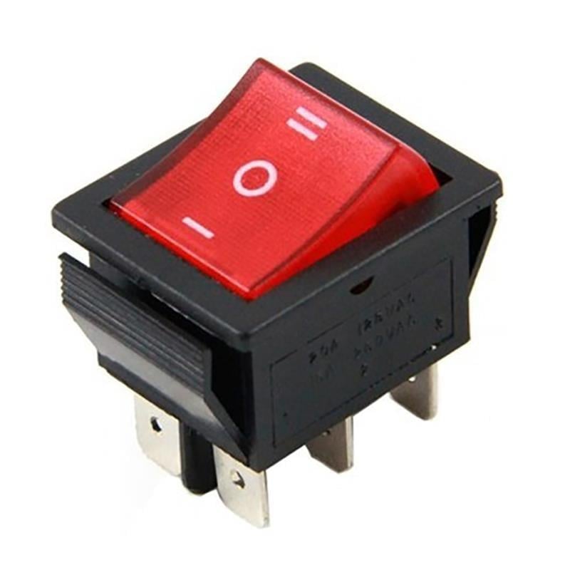 Tekli Soba Anahtarı 6 Pin Geniş Işıklı (On-Off) IC-105
