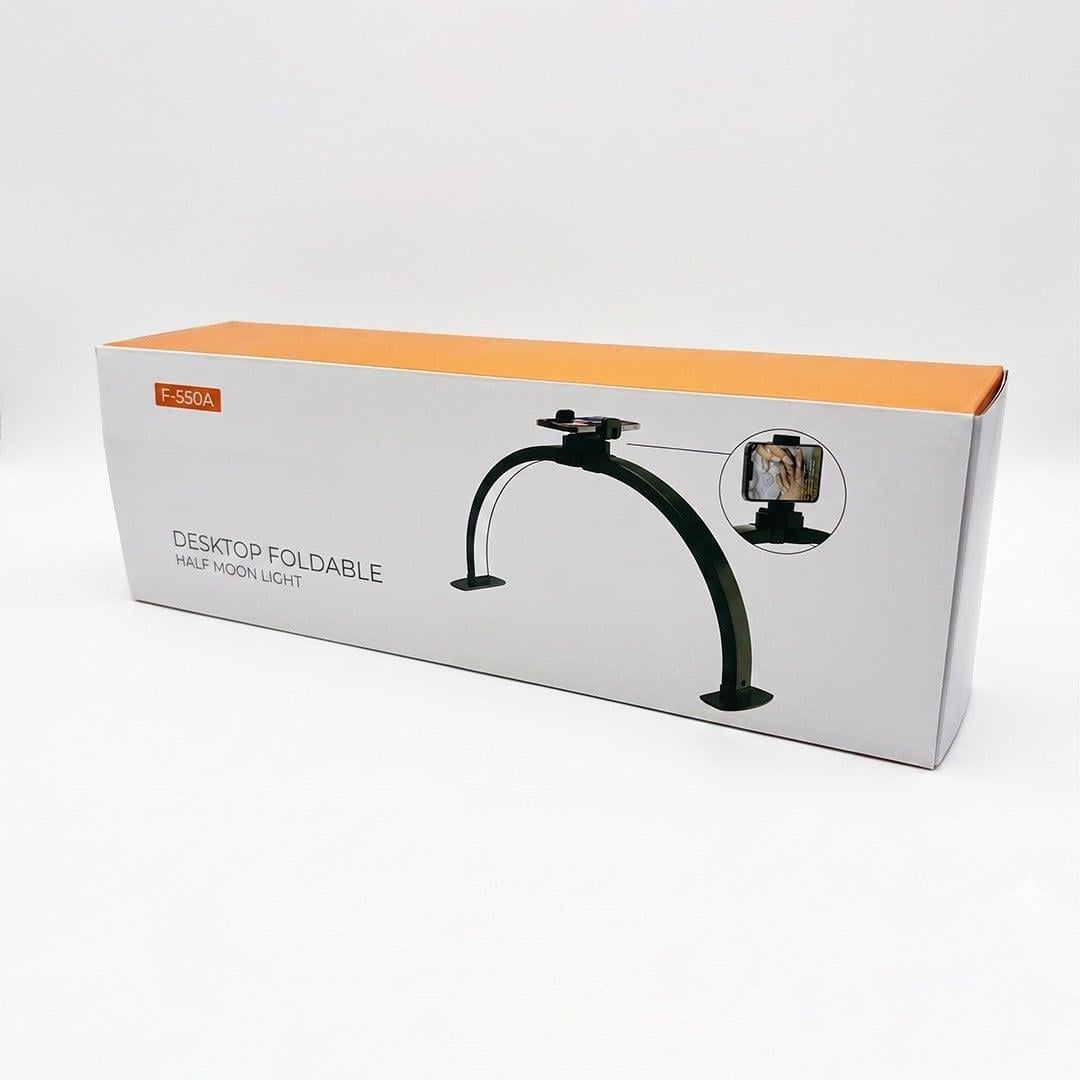 Trled F-550A AB-Pembe Elmas Desenli 55cm Katlanabilir Masa Lambası