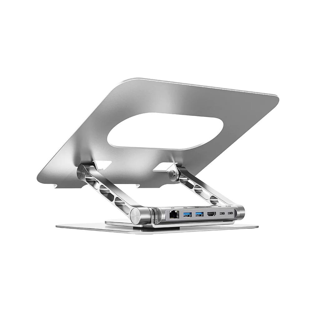 UNITEK 360D METAL 15.6” NOTEBOOK STAND VE 5 I 1 ARADA DOCKING STATION  (D1109B)