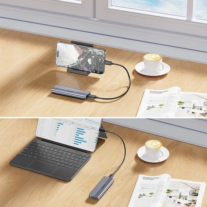 UNITEK M.2 PCIe NVME USB-C SSD KUTUSU (S1241B01)