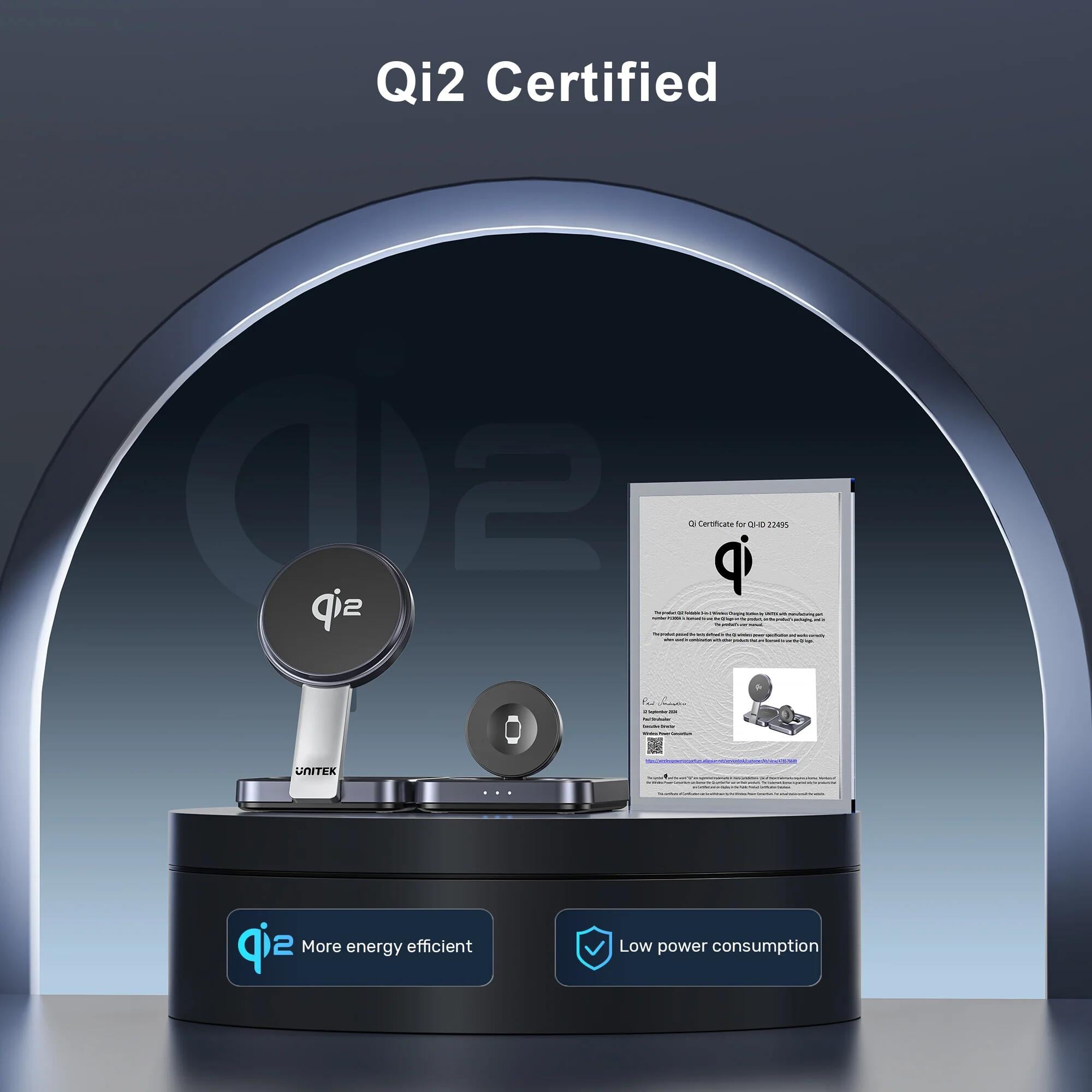UNITEK QI2 3-IN-1 SARJ ISTASYONU (P1300AGY01)