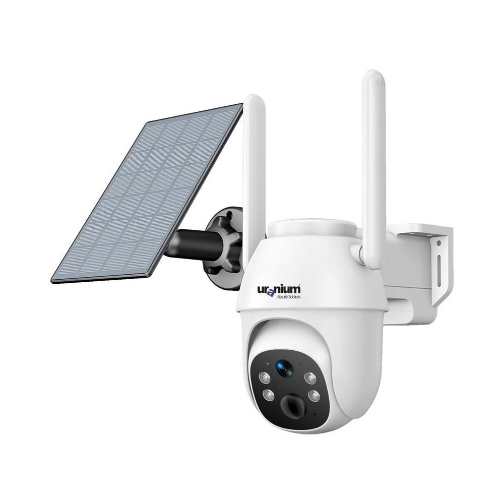 URANIUM ANP-PT4215BS4G-B 4MP 3.6MM LENS 4G/LTE 15MT IR+10MT WARMLED SOLAR PANEL BEYAZ RENK KAMERA