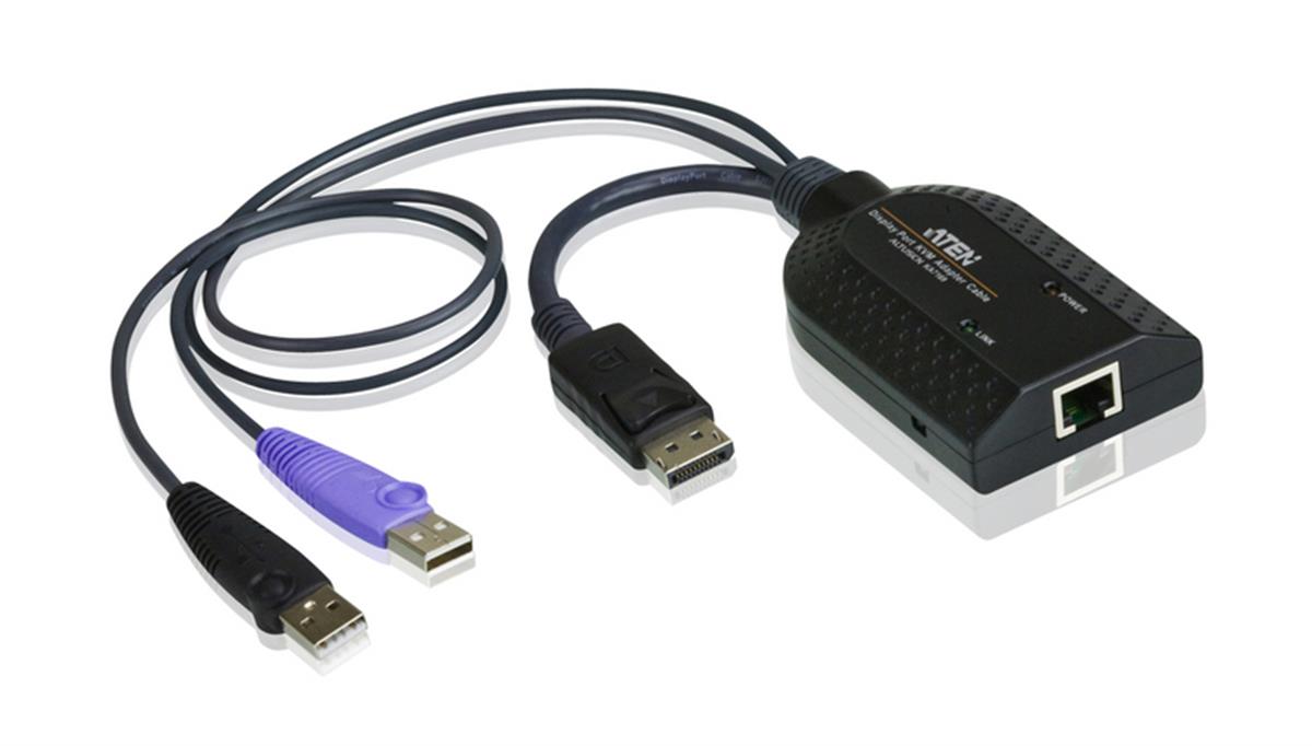 USB DisplayPort Sanal Medya KVM Adaptörü, Smart Card Desteği<br>
USB DisplayPort Virtual Media KVM Adapter with Smart Card Support
