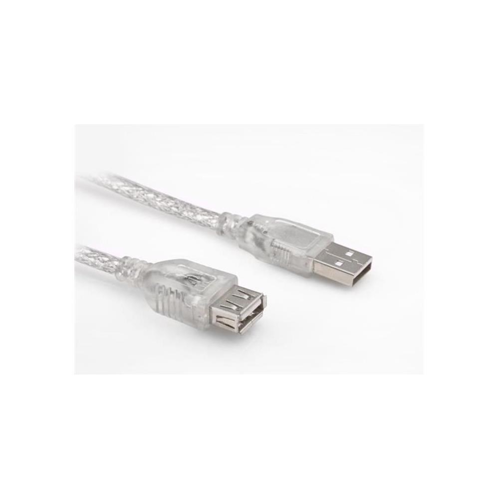 USB KABLO UZATMA ERKEK DİŞİ ŞEFFAF 10MT S-LİNK SL-AF2010