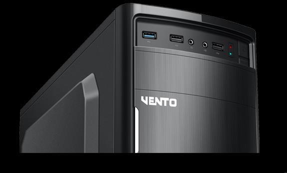 VENTO VS115F 300W Peak Siyah Mid Tower ATX Kasa