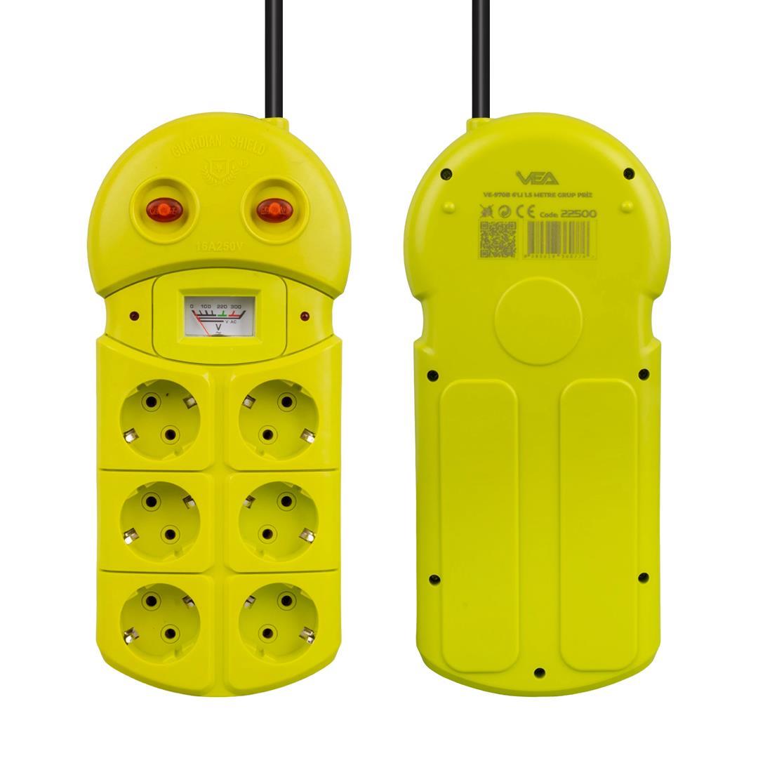 Vea VE-970B 6Lı 1.5 Metre Grup Priz