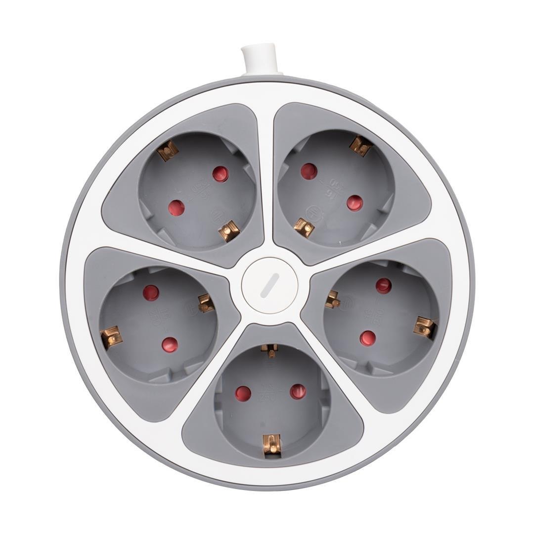 Vea VE-G605Y 5li Anahtarlı 1.5 Metre Grup Priz