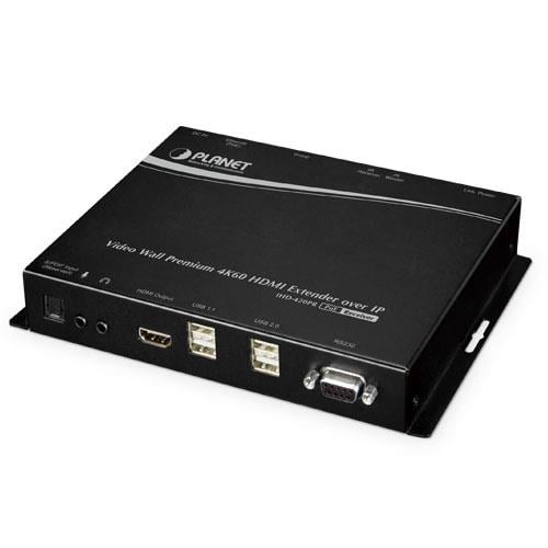 Video Wall 4K/60 HDMI & USB over IP Receiver with PoE