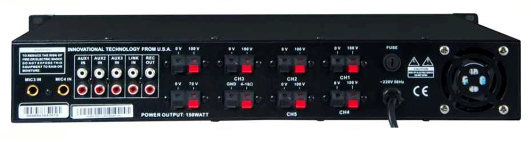 WESTA WM-350UT 6-bölgeli 350W 100V Mikser Amfi