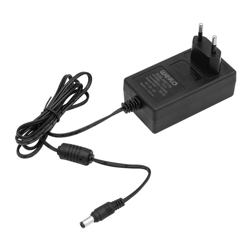 Weko 12 Volt - 3 Amper - 36 Watt 5.5*2.5 Uçlu Plastik Kasa Priz Tip Adaptör