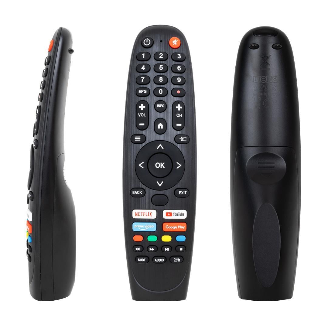Weko Onvo-Profilo-Saba Netflix-Youtube-Google Play-Prime Video Tuşlu Ses Komutsuz LCD LED TV Kumanda