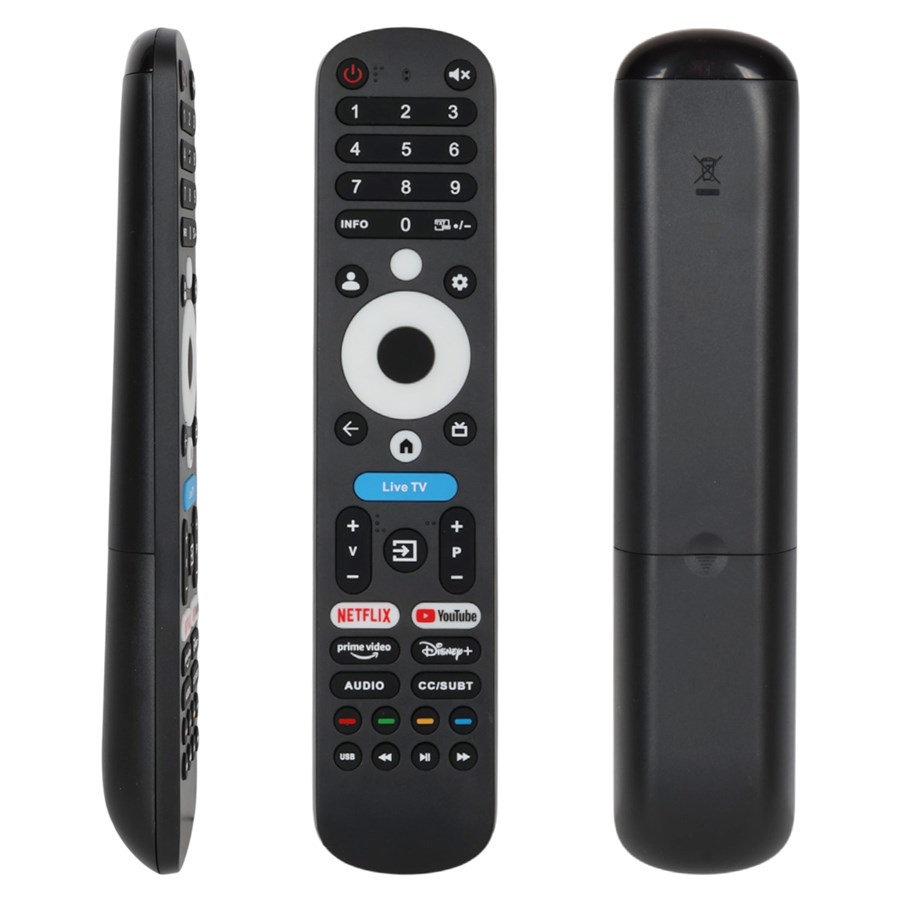Weko Philips-Arçelik-Beko-Onvo Ses Komutsuz Live TV-Netflix-Youtube-Prime Video-Disney-Audio Akıllı TV Kumanda