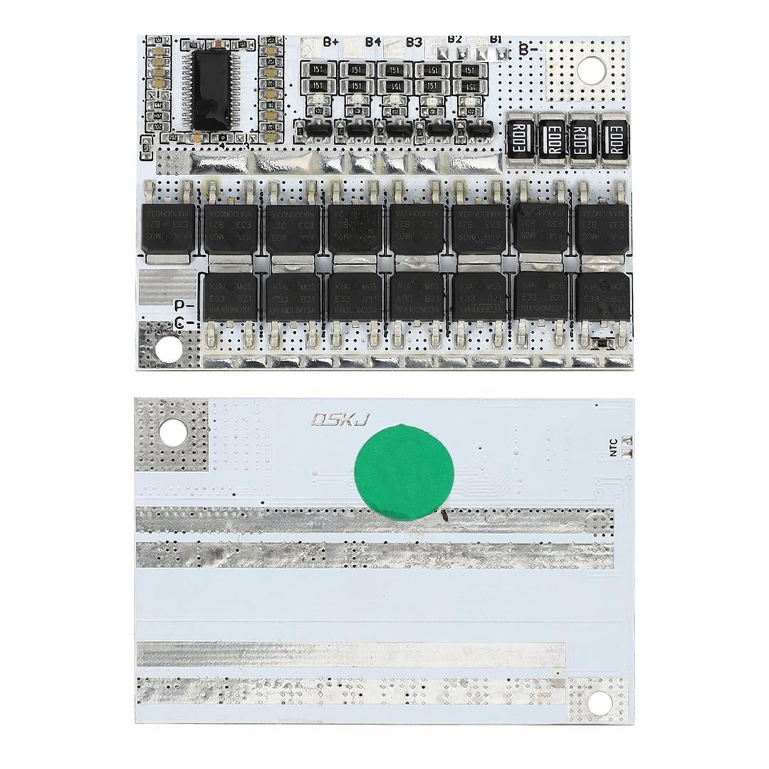 Weko WK-6776 5S 12V 100A BMS Devresi Lityum Batarya Şarj Modülü Koruma Kartı 60X46X3.5mm
