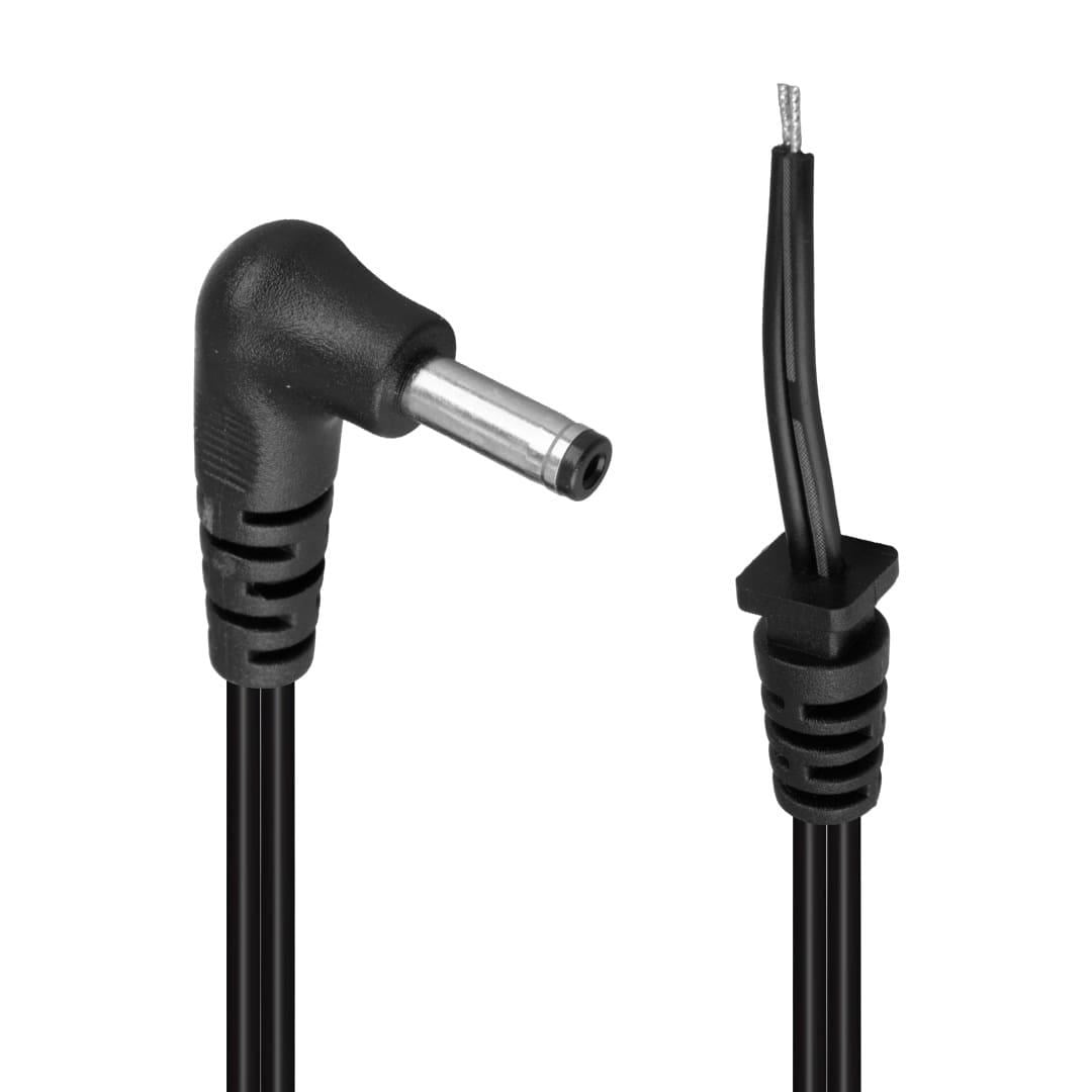 Weko Yerli Üretim 1.5 Metre L Tip Jacklı Notebook Adaptör Kablosu 3.5*1.35 Uçlu