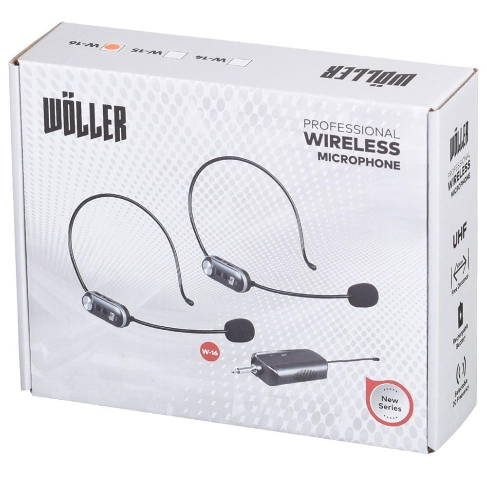 Wöller W-16 UHF İki Headset Şarjlı Kablosuz Mikrofon