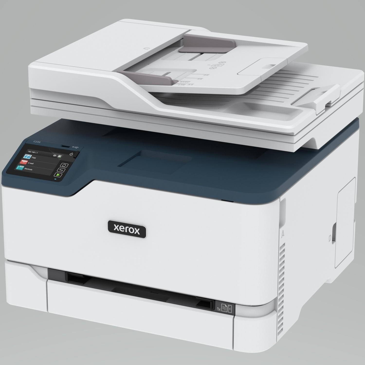 XEROX C235V_DNI RENKLİ LAZER YAZICI TARAYICI FOTOKOPİ FAX DUBLEX USB/ETHERNET/WIFI A4