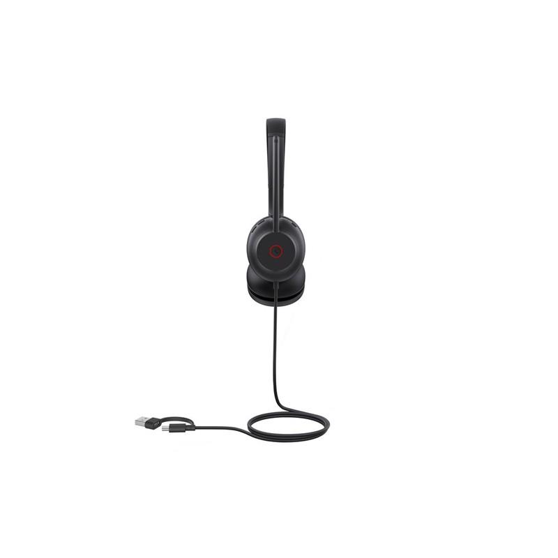 YEALINK UH35 DUAL UC USB-C/A TEAMS UYUMLU ÇİFT TARAFLI TAÇLI KULAKLIK