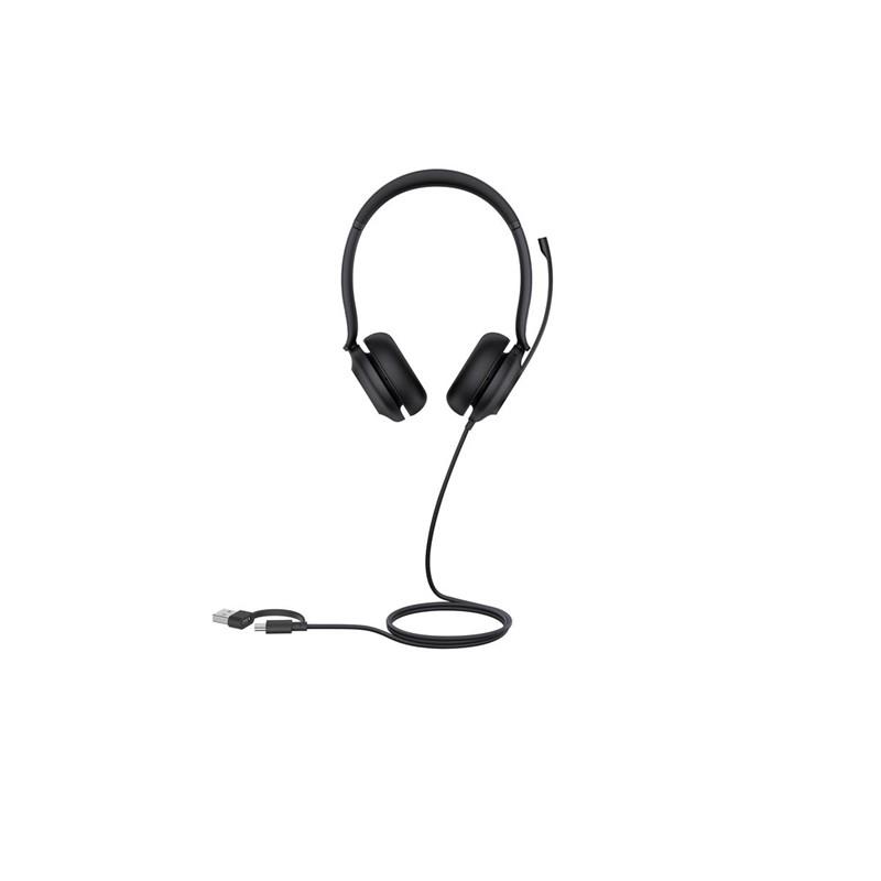YEALINK UH35 DUAL UC USB-C/A TEAMS UYUMLU ÇİFT TARAFLI TAÇLI KULAKLIK