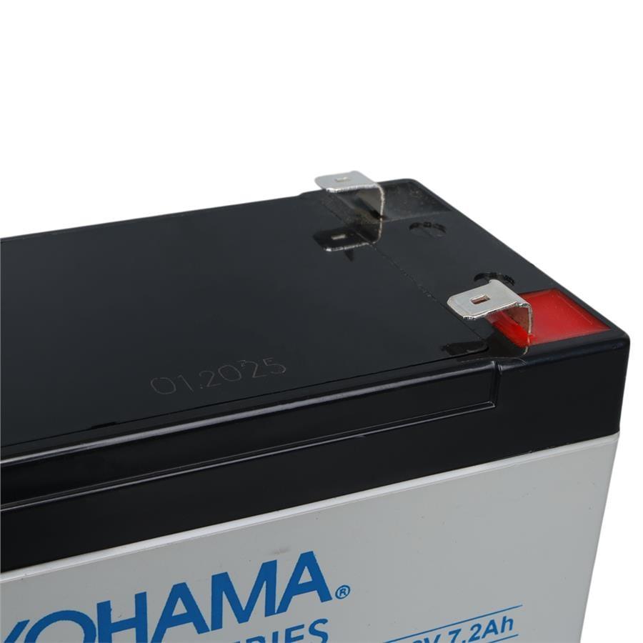 Yokohama YH-127.2 12 Volt - 7.2 Amper UPSler İçin Akü (150x65x90 mm)