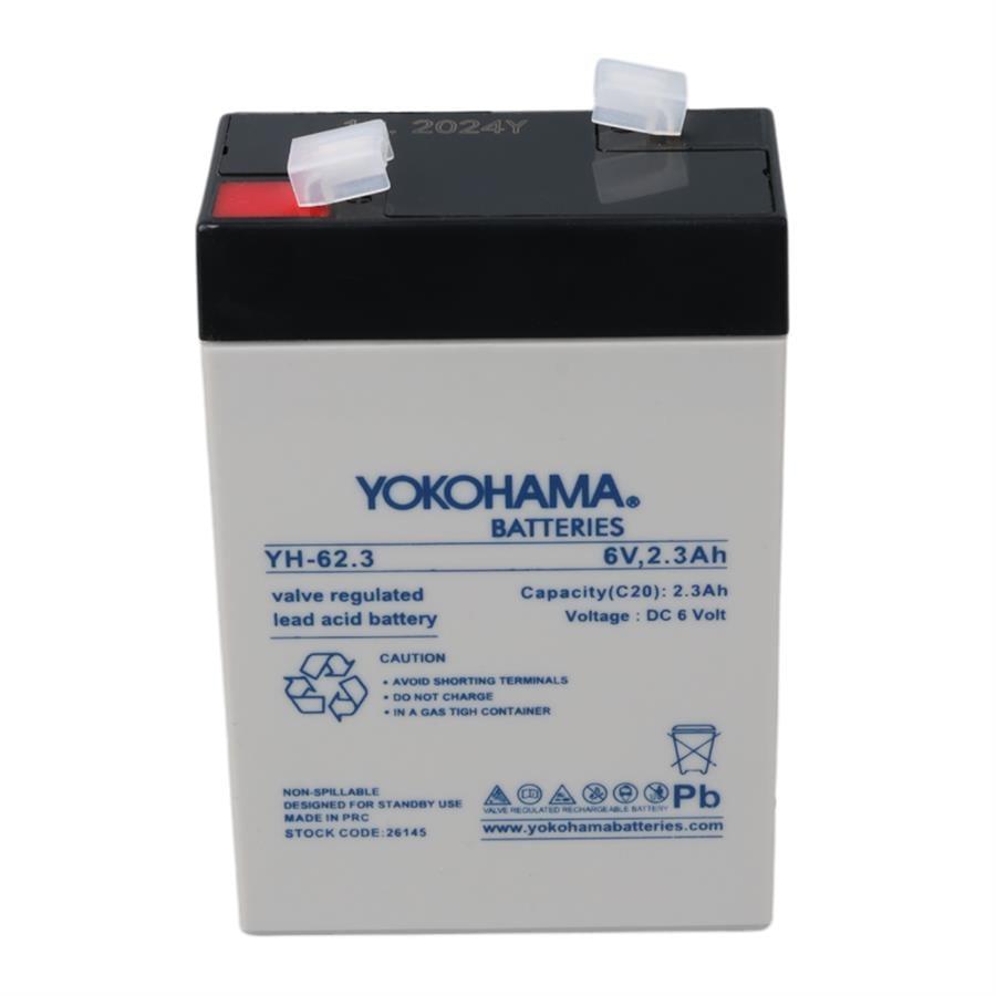 Yokohama YH-62.3 6 Volt - 2.3 Amper Akü (101x66x33 mm)