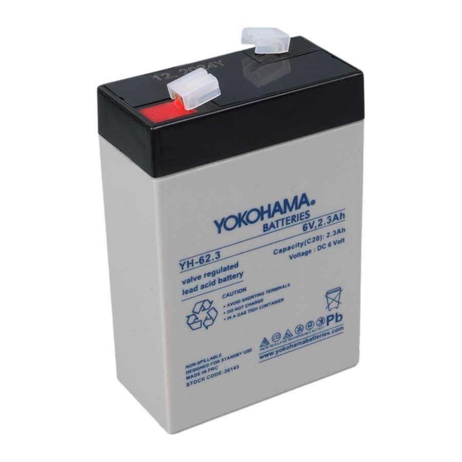 Yokohama YH-62.3 6 Volt - 2.3 Amper Akü (101x66x33 mm)