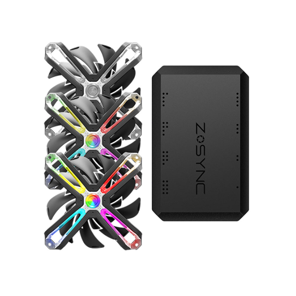 ZALMAN ZM-SF120A3 RGB 120mm Çerçevesiz 3lü Fan Seti (Kontrolcü)