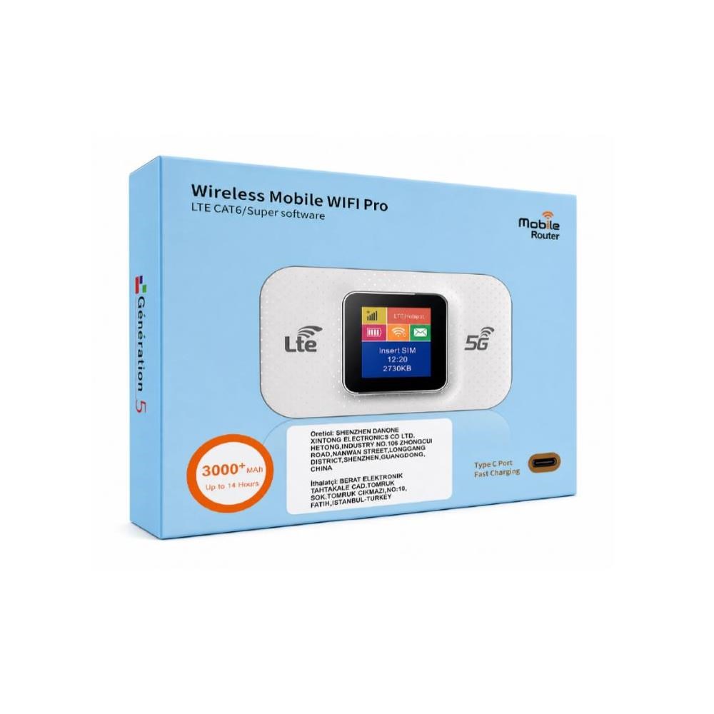 ZR1217 Taşınabilir 5G Mobil WiFi Modem WiFi 6 SIM Kartlı Hotspot 3000 mAh Bataryalı Router