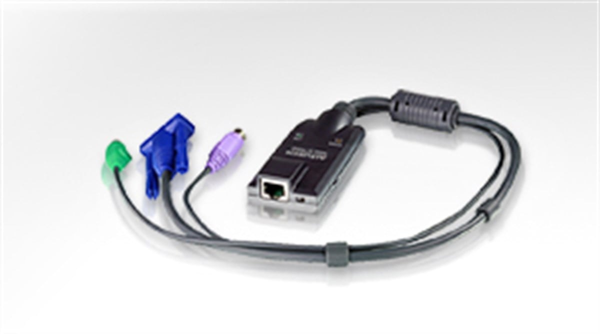 PS/2 KVM Adaptörü (CPU Modül), maksimum mesafe 40 metre<br>
PS/2 VGA KVM Adapter