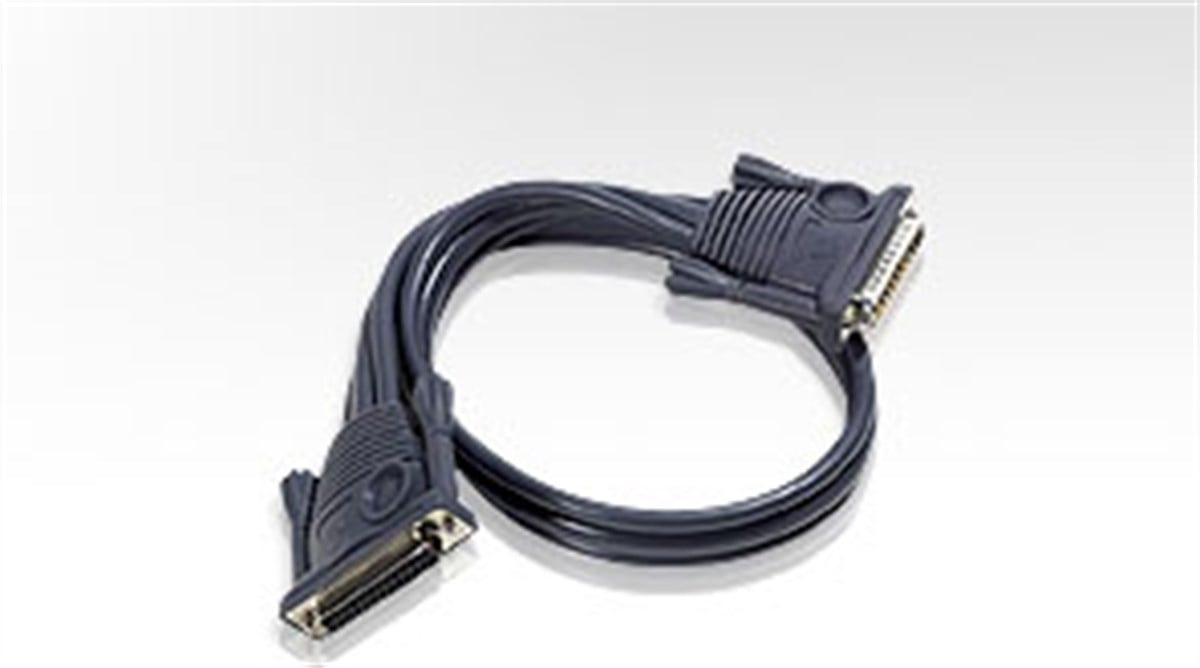 ATEN KVM (Keyboard/Video Monitor/Mouse) Switch’ler İçin Kaskad Bağlantı Kablosu, 0.60 metre, D-SUB 25 erkek <-> D-SUB 25 dişi