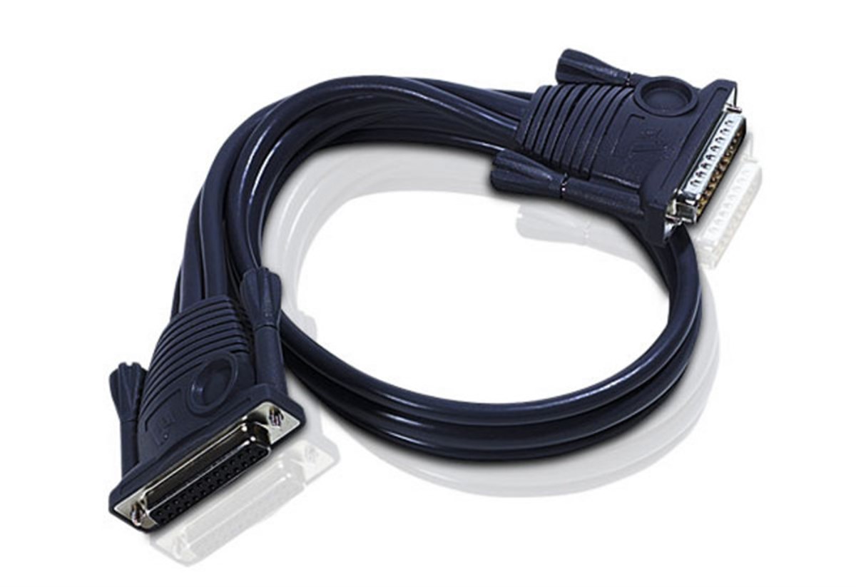 ATEN KVM (Keyboard/Video Monitor/Mouse) Switch’ler İçin Kaskad Bağlantı Kablosu, 3 metre, D-SUB 25 erkek <-> dişi