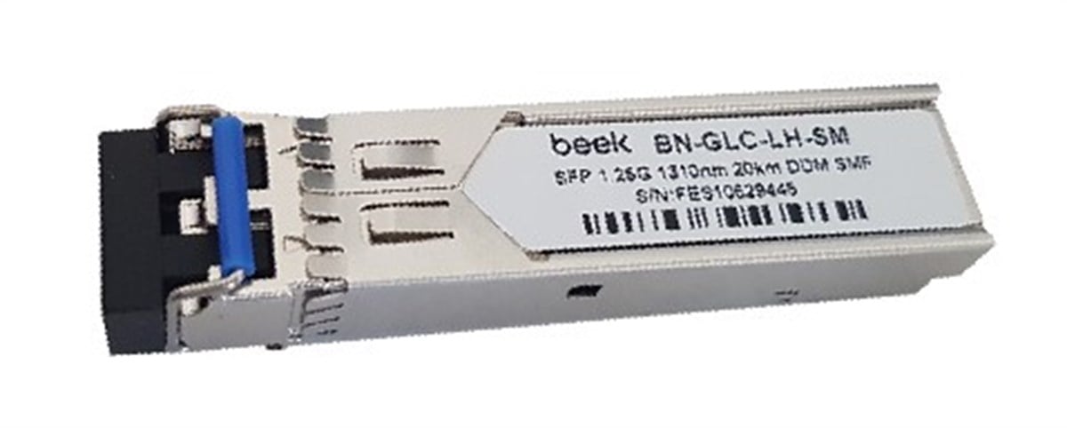 Beek 1000Base-LX (LC/20Km/1310nm/Single-Mode) SFP Modül, 1.25Gb/s, Cisco, Extreme, NORTEL, ZTE, Huawei, Alcatel, ZyXEL, Netgear, AVAYA, Juniper, Linksys, Enterasys ürünleriyle uyumlu