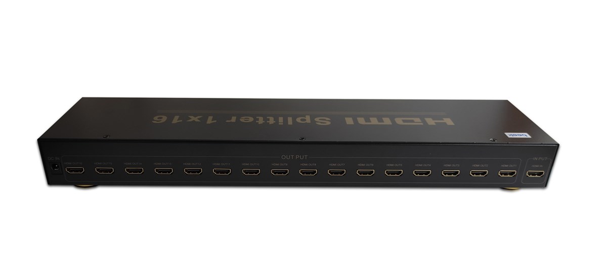 Beek 16'lı HDMI Video Çoklayıcı, 4096x2160/24Hz, HDMI 1.4 ve HDCP 1.4 uyumlu<br>
Beek 16 ports HDMI Splitter