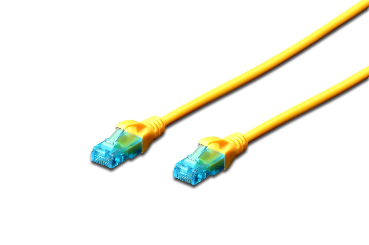 Beek CAT. 5E Patch Kablo, UTP, 1 metre, AWG 26, Sarı Renk