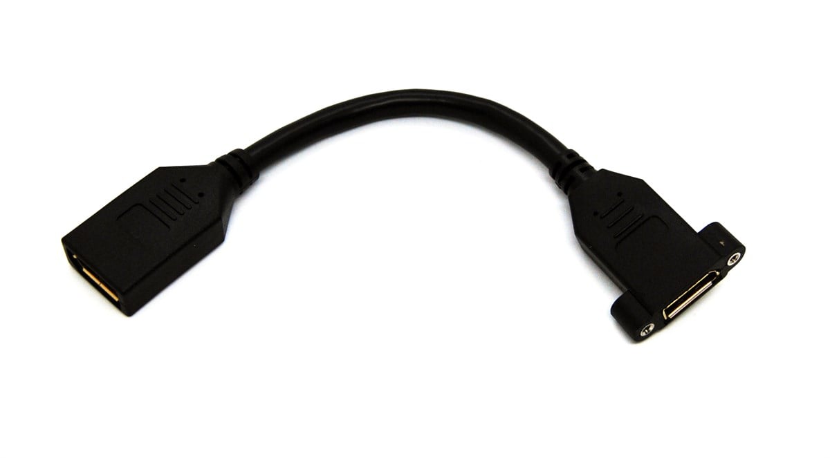 Beek DisplayPort (DP) Panel Montaj Tipi Çevirici, DP Dişi <-> DP Dişi Vidalı, Altın Kaplama, 0.15 metre