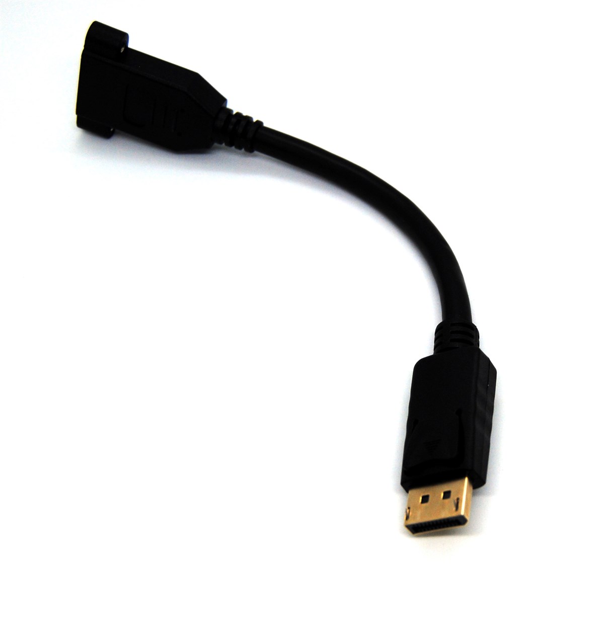Beek DisplayPort (DP) Panel Montaj Tipi Çevirici, DP Erkek <-> DP Dişi Vidalı, Altın Kaplama, 0.15 metre