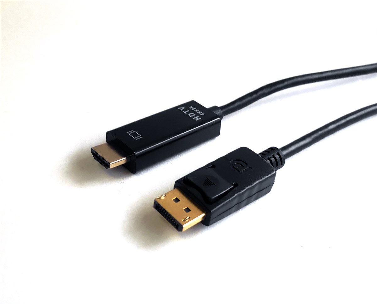 Beek DisplayPort (DP) Erkek <-> HDMI Erkek, 4K@30Hz, Altın Kaplama, 1 metre<br>
Beek DP M /HDMI M,4K@30Hz,Gold 1M