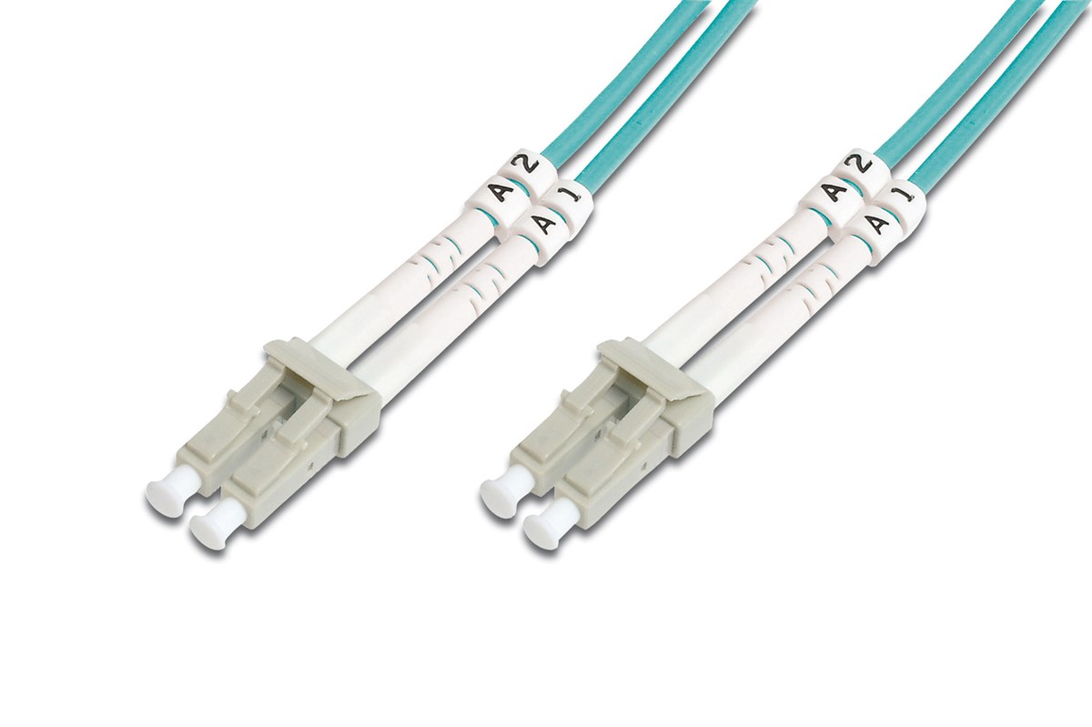 Beek LC-LC Fiber Optik Patch Kablo, Multimode OM 3 50/125 Duplex, 3.0mm, LSZH, 0.5 metre