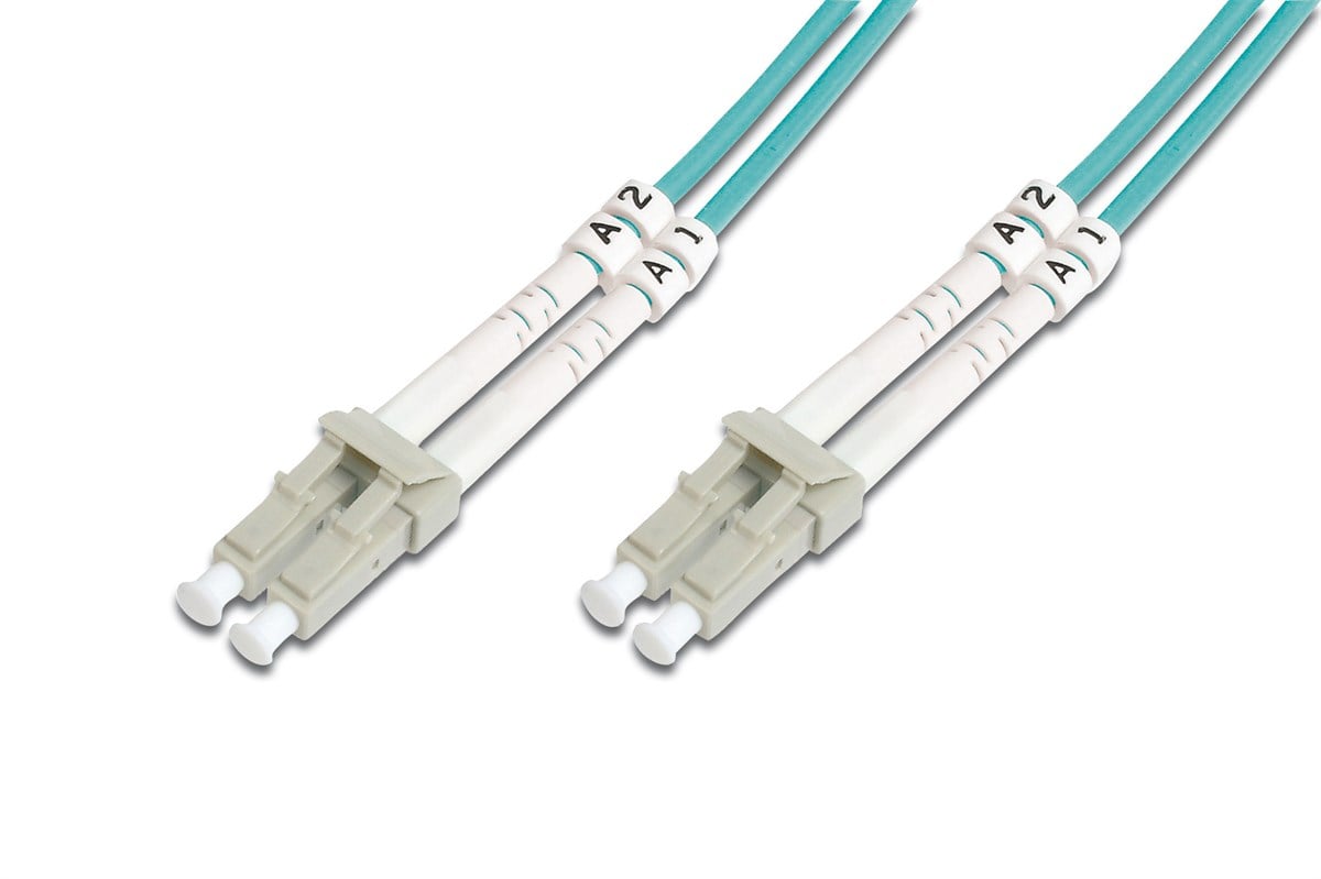 Beek LC-LC Fiber Optik Patch Kablo, Multimode OM 3 50/125 Duplex, 3.0mm, LSZH, 1 metre