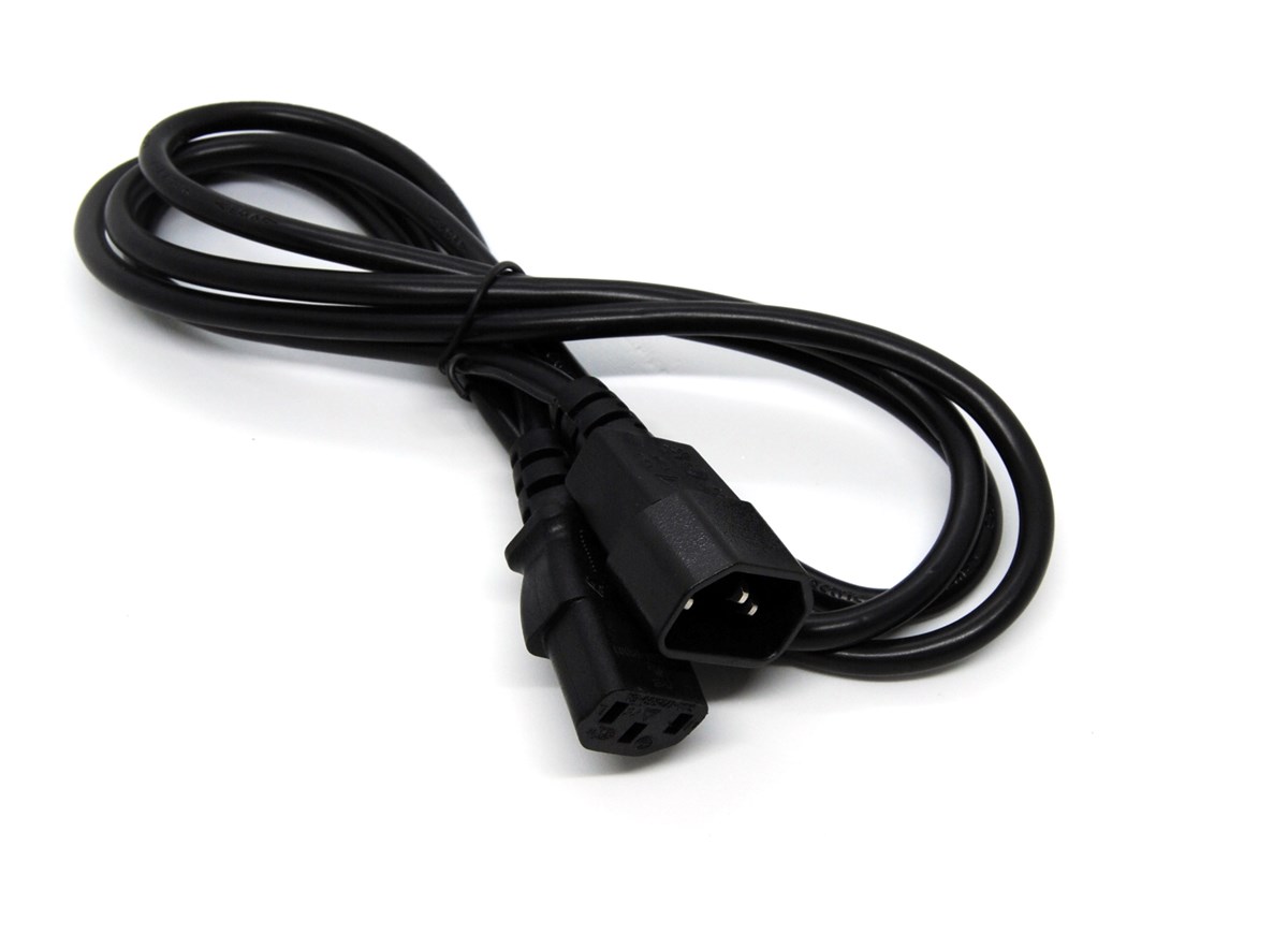 Beek Güç Kablosu, C14 <-> C15, 1.8 metre, H05VV-F 3*1,5mm kare<br>
Beek C14-C15 Power Cable 1.8m, H05VV-F 3*1.5mm2