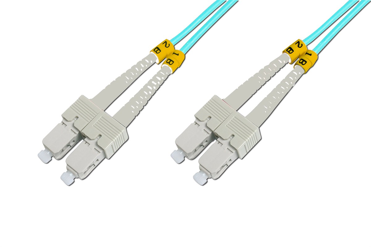 Beek SC - SC Fiber Optik Patch Kablo, Multimode OM 3 50/125 Duplex, 3.0mm, LSZH, 3 metre