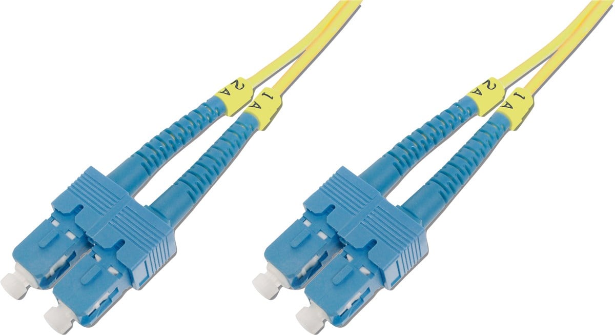 Beek SC-SC Fiber Optik Patch Kablo, 9/125 µ, Singlemode, 3.0mm, Duplex, OS2, LSZH, 1 metre