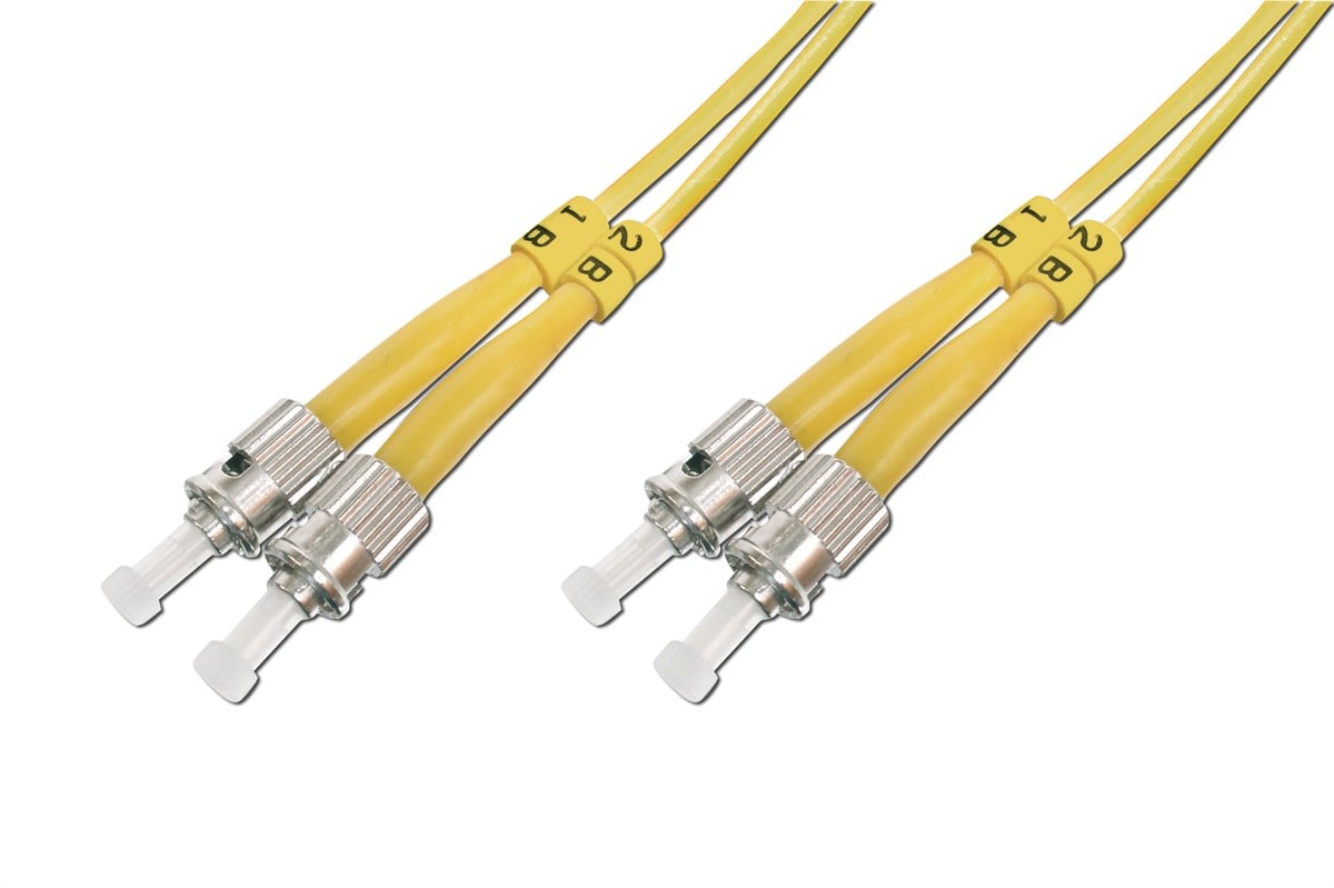 Beek ST-ST Fiber Optik Patch Kablo, 9/125 µ, Singlemode, 3.0mm, Duplex, OS2, LSZH, 2 metre