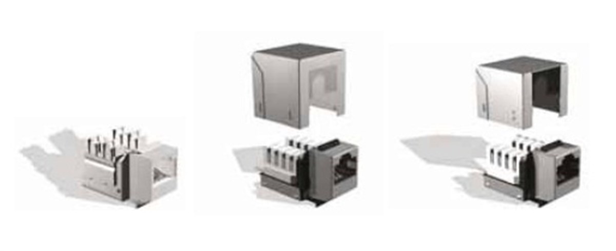 Brand-Rex GigaPlus Category 5E (CAT.5E) Snap-In Jack, Zırhsız (Unshielded), 110 Tip, Siyah Renk