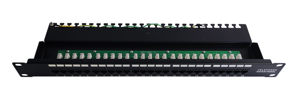 Beek 25 port CAT 3 ISDN Patch Panel, zırhsız, 8P4C, LSA, 1U, kabinete monte edilebilir<br>
Beek CAT 3 ISDN Patch Panel, unshielded, 25-port RJ45, 8P4C, LSA, 1U, rack mount