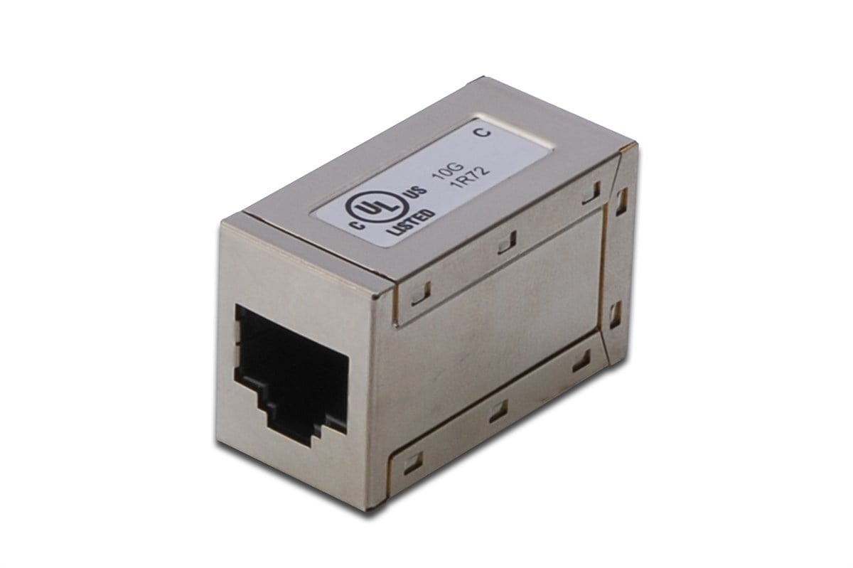 CAT. 6 Adaptör (Coupler), Zırhlı/Shielded, RJ45 Dişi <-> RJ45 Dişi