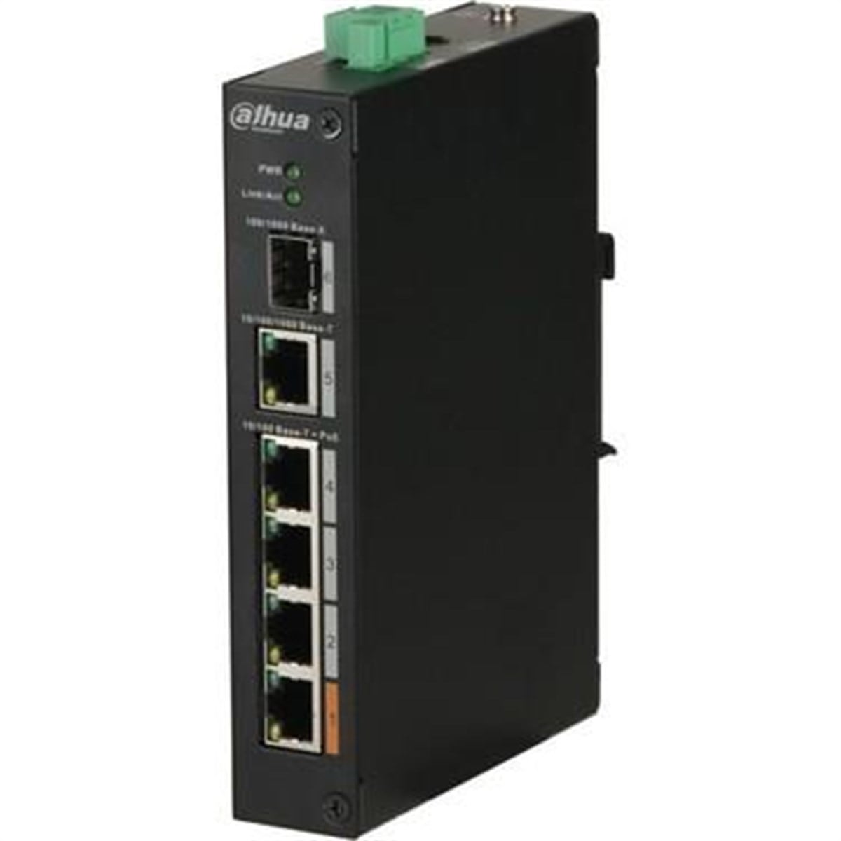 DAHUA PFS3106-4ET-60-V2 4 PORT 10/100 + 1XGB RJ45/SFP 60W POE ENDUSTRIYEL SWITCH
