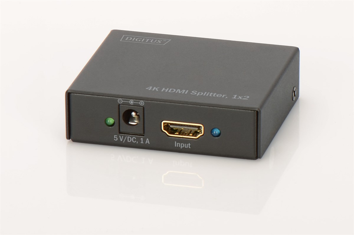 Digitus 4K 2'li HDMI Video Çoklayıcı, 4K2K, 3D görüntü desteği, 4096 x 2160 piksel çözünürlük, HDCP 1.3