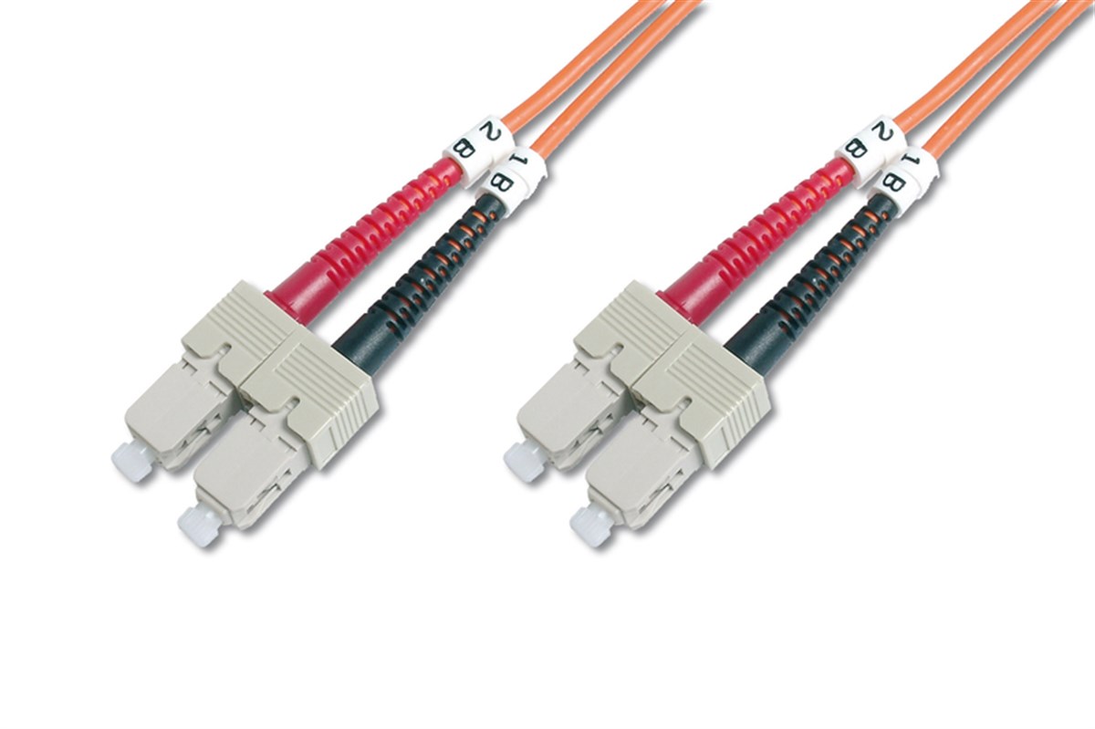 Digitus SC-SC Fiber Optik Patch Kablo, 10 metre, Multimode, Duplex, 62.5/125