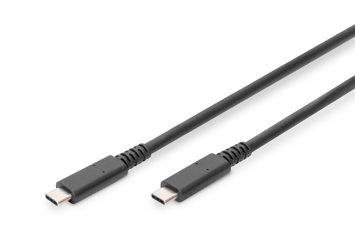 Digitus USB 4.0 Bağlantı Kablosu, USB Tip C <-> USB Tip C, maksimum çözünürlük 8K@30Hz, PD3.0, 40Gbits/s, 0.8 metre, siyah renk<br>
Digitus USB 4.0 Connection Cable, Type - C to Type - C, maximum resolution 8K@30Hz, PD3.0, 40Gbits/s, 0.8m, bla